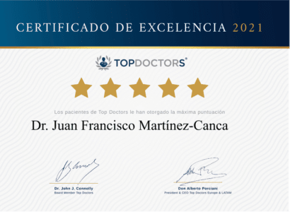 certificado de excelencia del doctor martinez canca